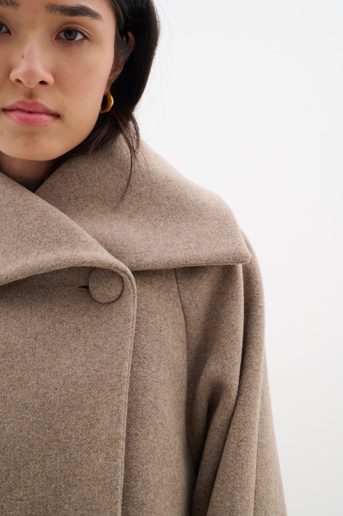 PerryIW Short Coat - Sandy Grey Melange