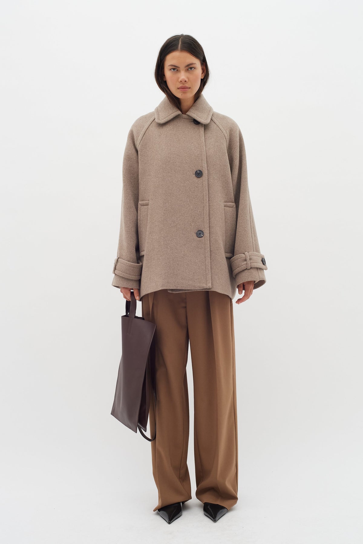ThoraIW Minona Coat - Sandy Grey Melange