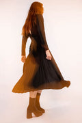 Sara Dress Satin - Black