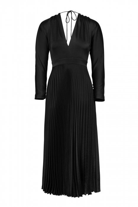 Sara Dress Satin - Black