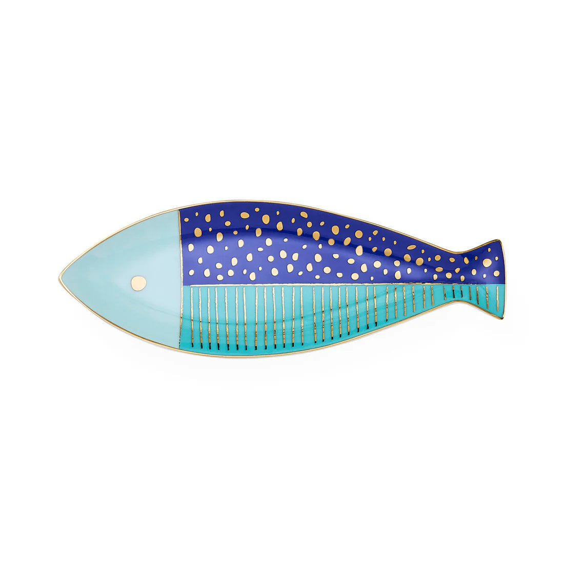 School Of Fish Tray Long - Blå