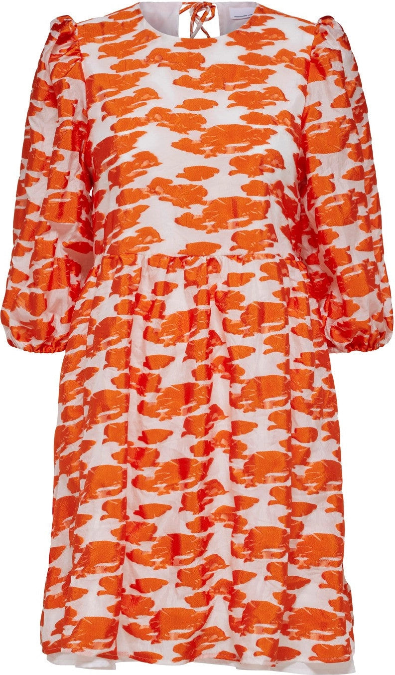 Abrielle 3/4 Short Dress - Orangeade