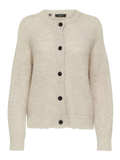 Lulu LS Knit Short Cardigan - Birch Melange