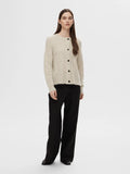 Lulu LS Knit Short Cardigan - Birch Melange
