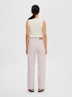 Lydia Sl O-Neck Knit Top - Birch
