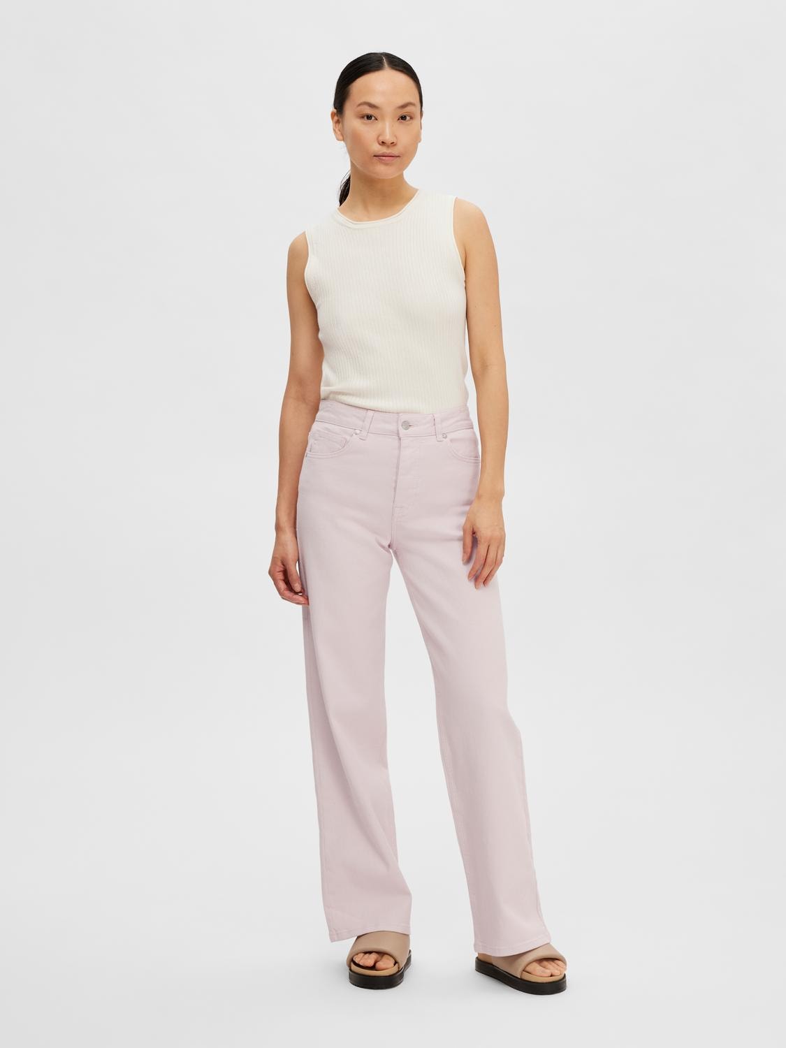 Lydia Sl O-Neck Knit Top - Birch