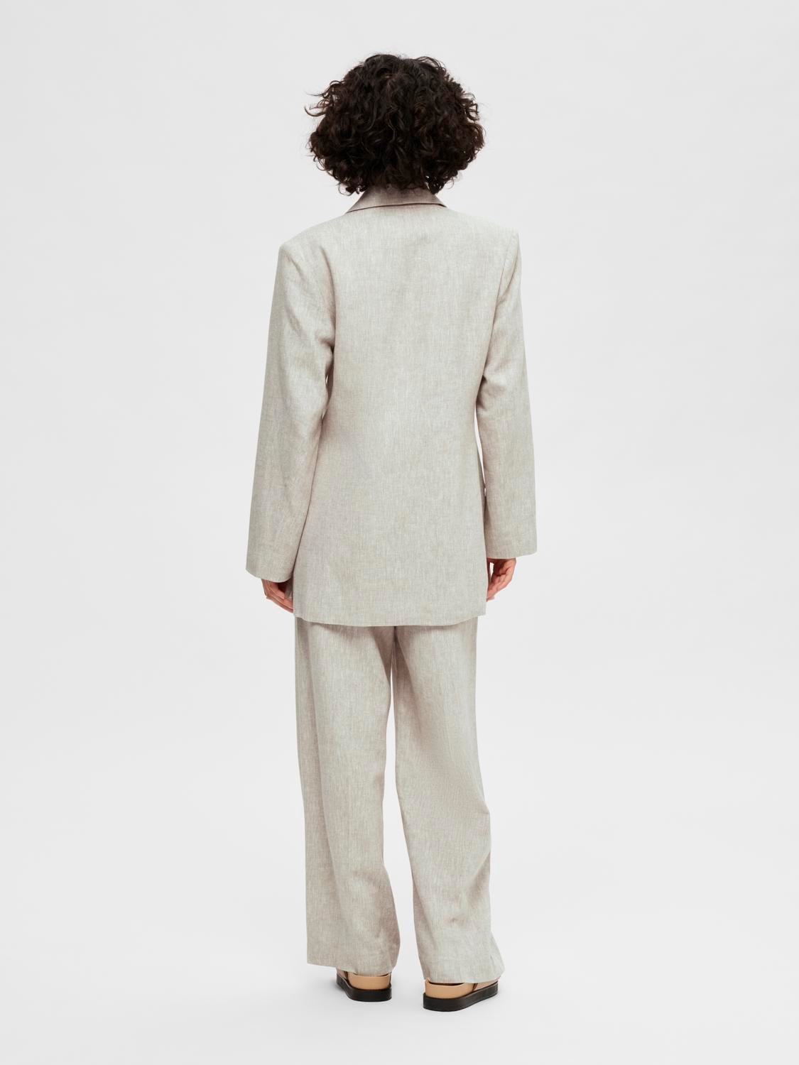 Tania Ls Slim Blazer - Nomad Melange
