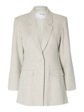 Tania Ls Slim Blazer - Nomad Melange