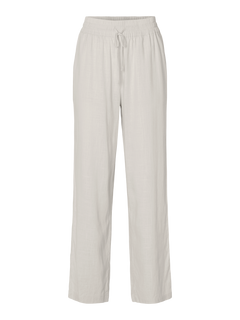 Viva-Gulia HW Long Linen Pant - Sandshell