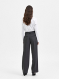 Rita Mw Wide Pant - Dark Grey Melange