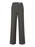 Rita Mw Wide Pant - Dark Grey Melange