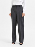 Rita Mw Wide Pant - Dark Grey Melange