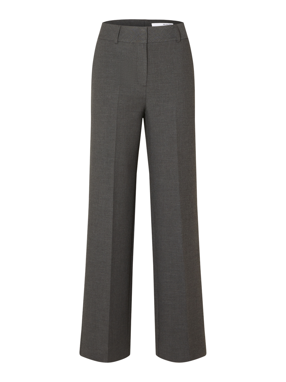 Rita Mw Wide Pant - Dark Grey Melange