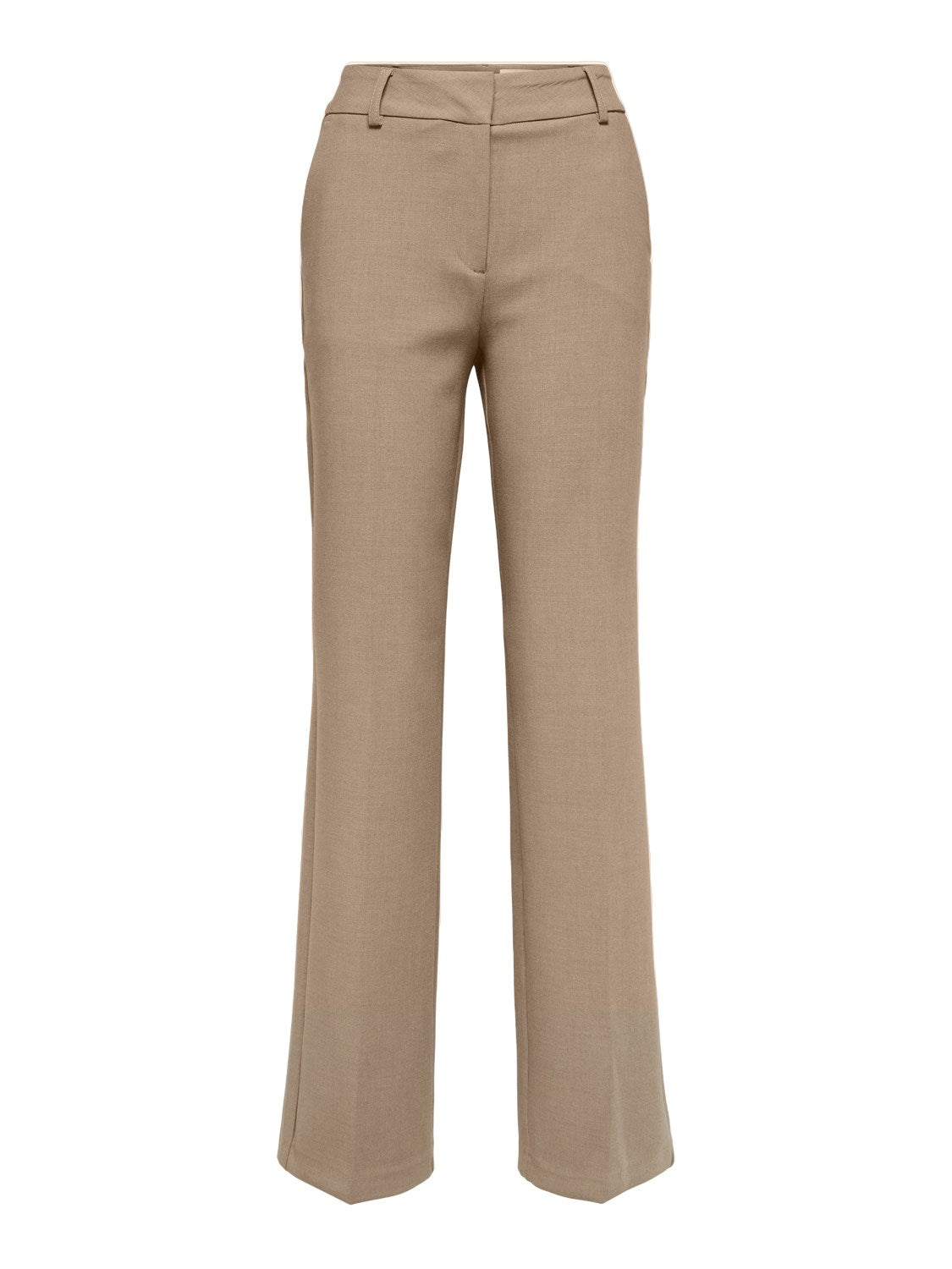 Rita Mid Waist Wide Pant - Camel Melange
