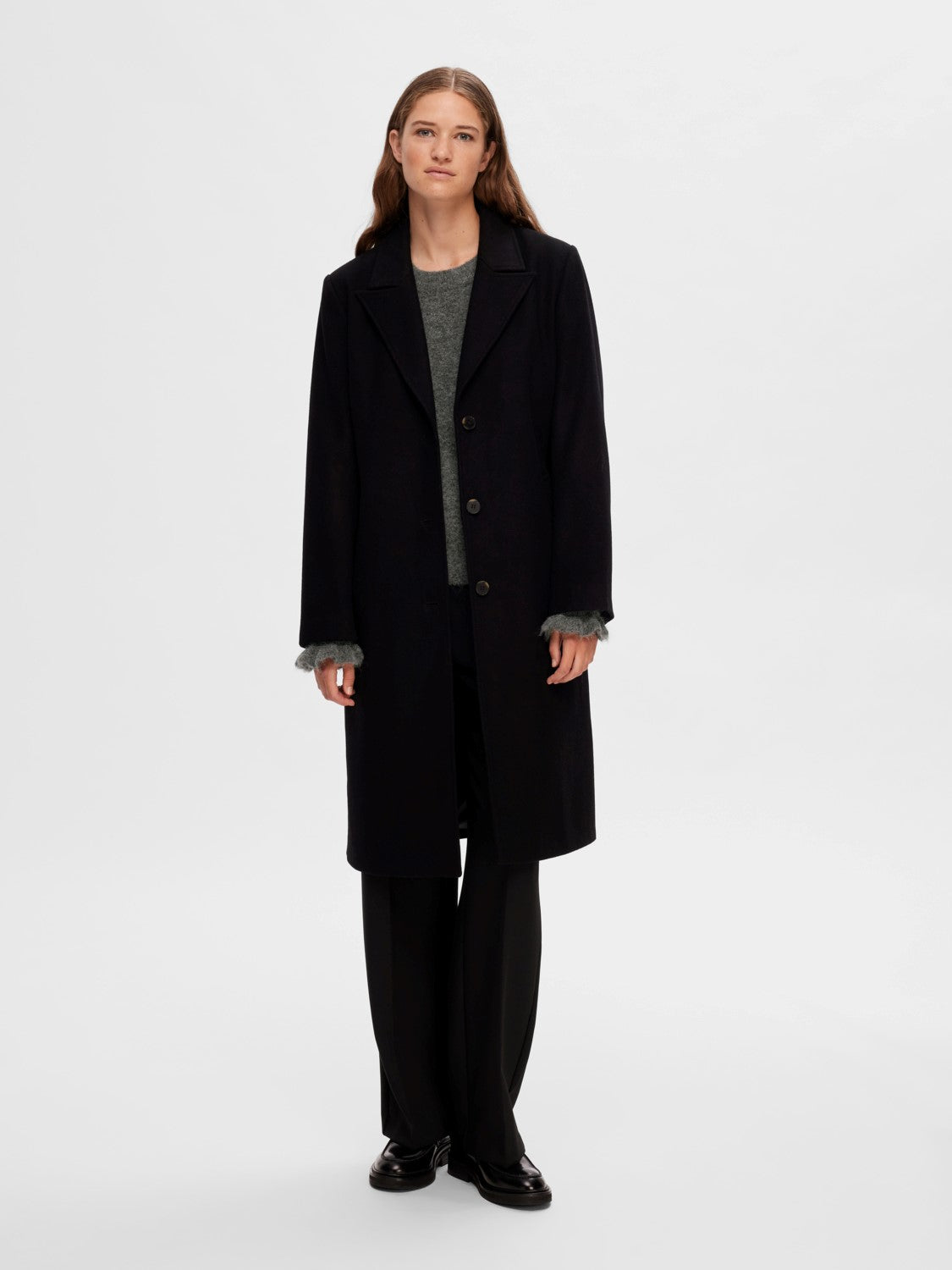 Alma Wool Coat - Black