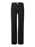 Alice Hw Wide Long Jeans - Black Denim