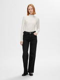 Alice Hw Wide Long Jeans - Black Denim