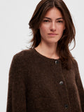 Lulu Ls Knit Short Cardigan - Java