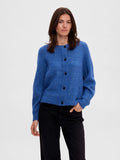 Lulu Ls Knit Short Cardigan - Nebulas Blue