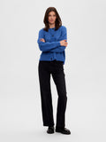 Lulu Ls Knit Short Cardigan - Nebulas Blue