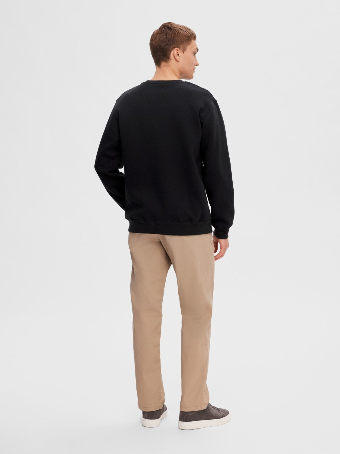 Hankie Logo Crew Neck Sweat W - Black
