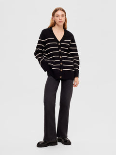 Liva LS Long Knit Cardigan - Black