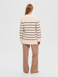 Liva LS Long Knit O-Neck - Birch