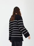 Liva LS Long Knit O-Neck - Black