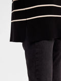 Liva LS Long Knit O-Neck - Black