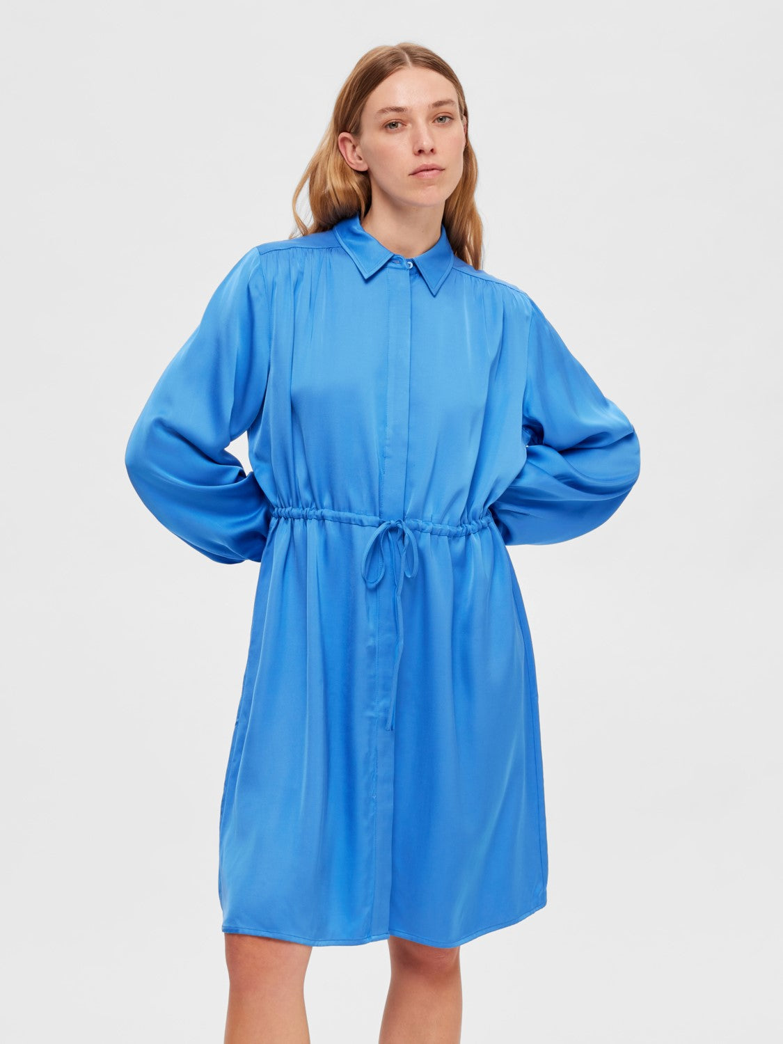 Thea Ls Short Dress - Nebulas Blue