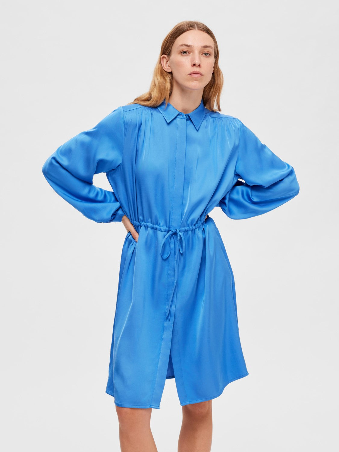 Thea Ls Short Dress - Nebulas Blue