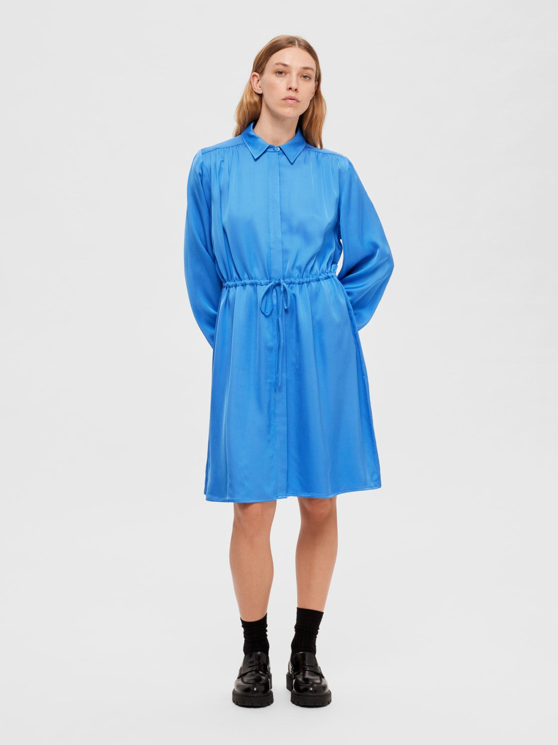 Thea Ls Short Dress - Nebulas Blue