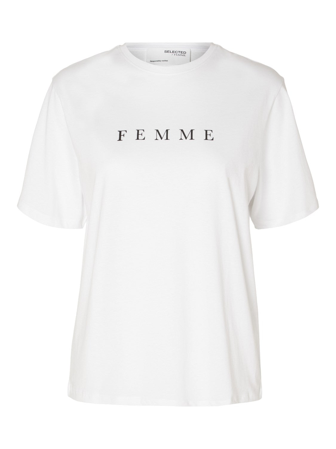 Vilja SS Printed Tee - Bright White