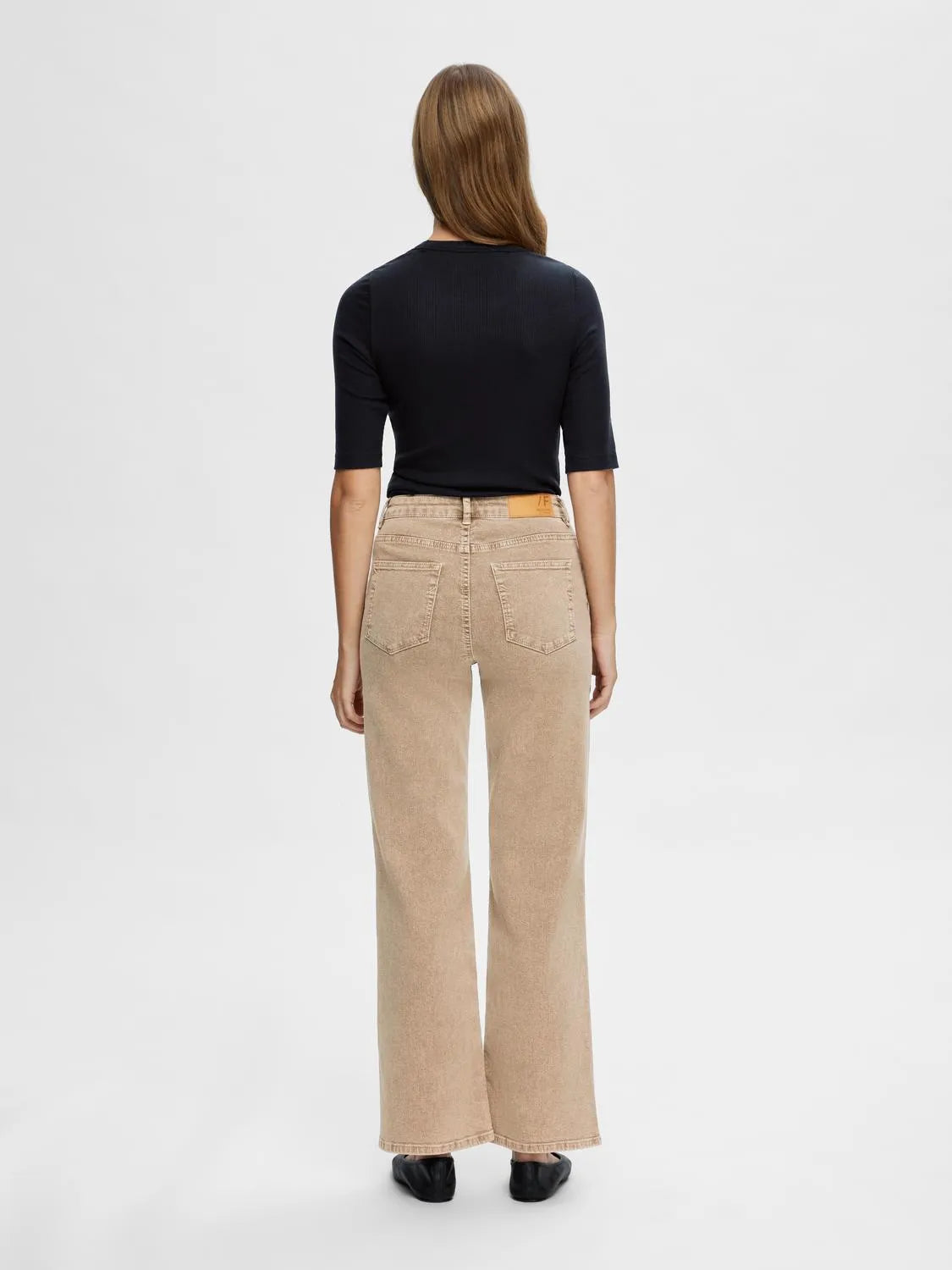 Dianna 2/4 O-Neck Top Noos - Svart