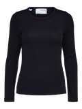 Dianna Ls O-Neck Top - Svart