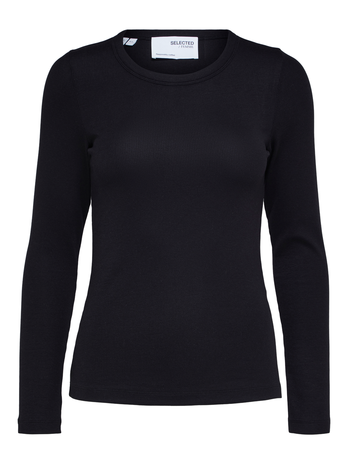Dianna Ls O-Neck Top - Svart