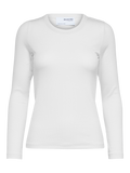 Dianna Ls O-Neck Top - Bright White