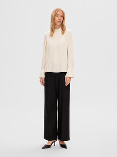 Ivy LS Satin Top B - Birch