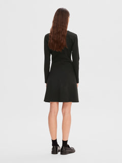 Maxine LS Short Dress - Black