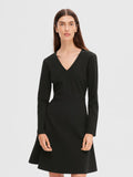 Maxine LS Short Dress - Black