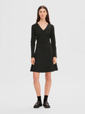 Maxine LS Short Dress - Black