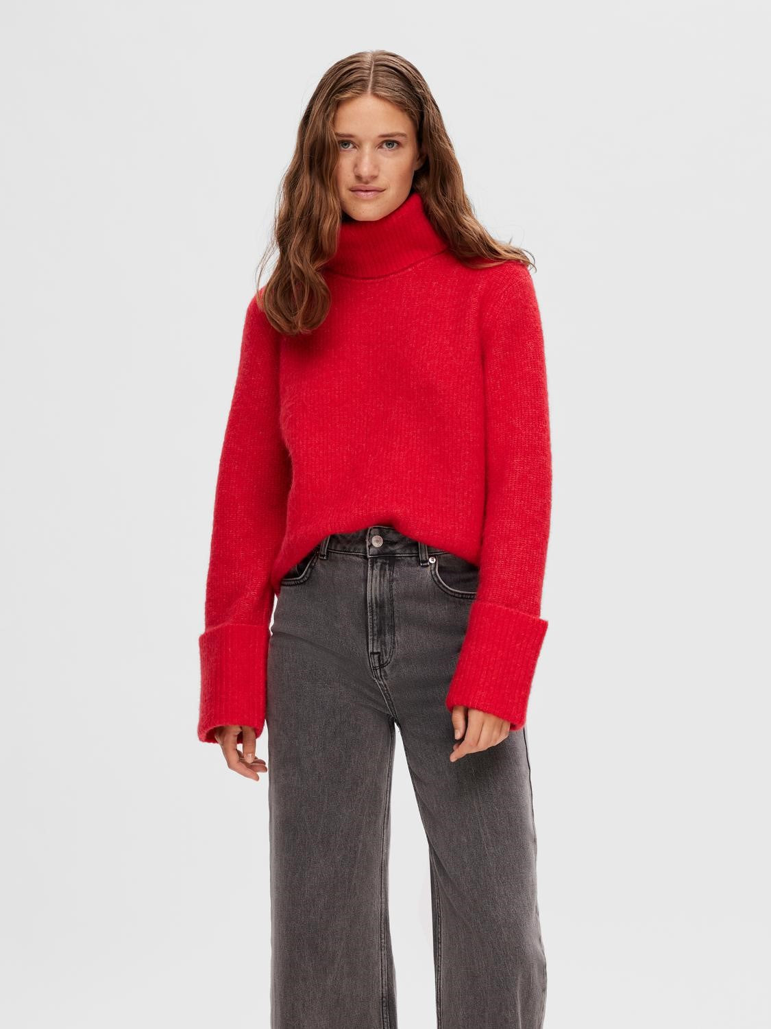 Sia Ras LS Knit Rollneck - Ski Patrol