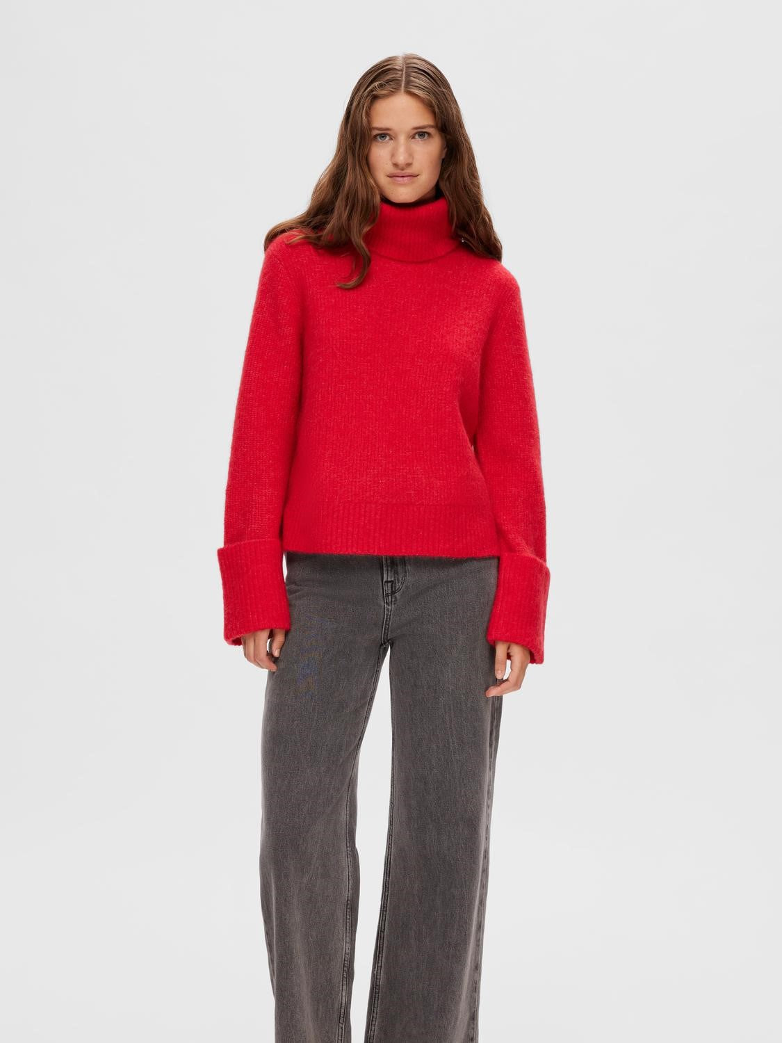 Sia Ras LS Knit Rollneck - Ski Patrol