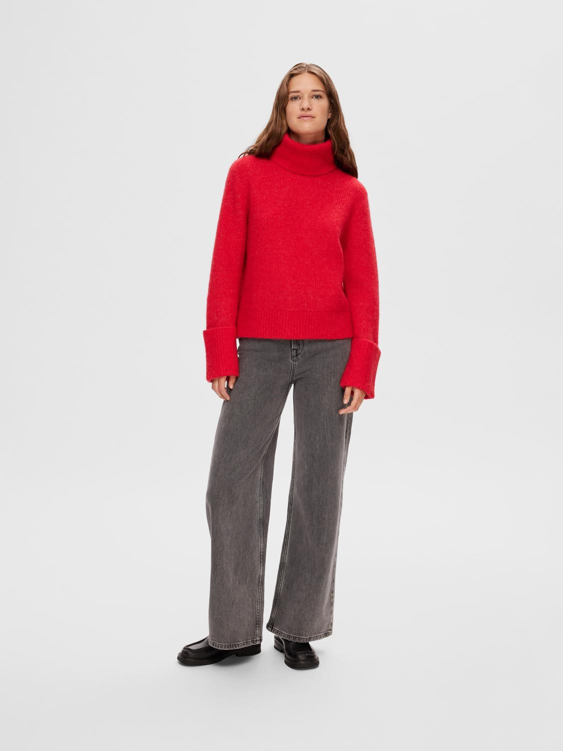 Sia Ras LS Knit Rollneck - Ski Patrol