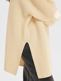 Mary LS Long Knit Roll Neck - Birch