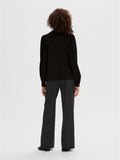 Saya Ls High Neck Top - Black