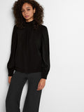 Saya Ls High Neck Top - Black