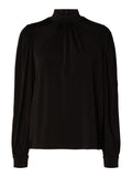Saya Ls High Neck Top - Black