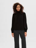 Saya Ls High Neck Top - Black