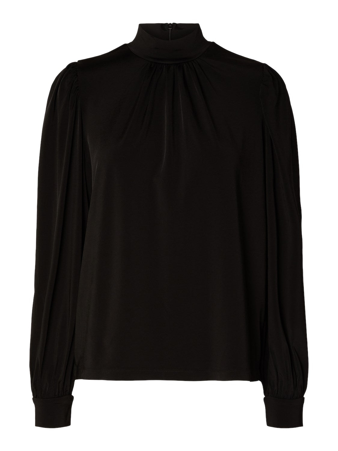 Saya Ls High Neck Top - Black